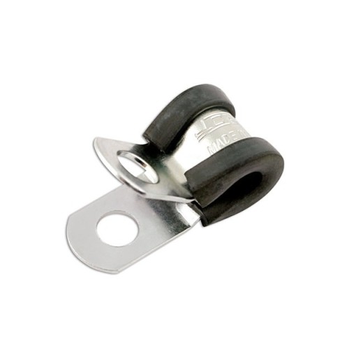 Leidingclips met rubber voering 6mm - 50 stuks