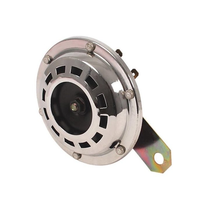 Claxon 12-volt Chroom