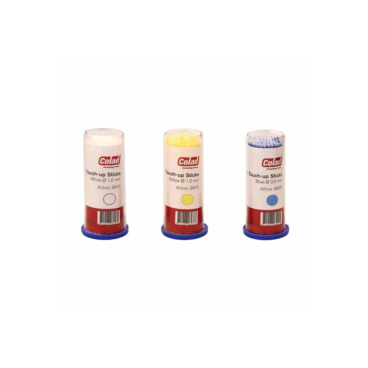 Retoucheertips / Micro aantipstaafjes wit 1mm