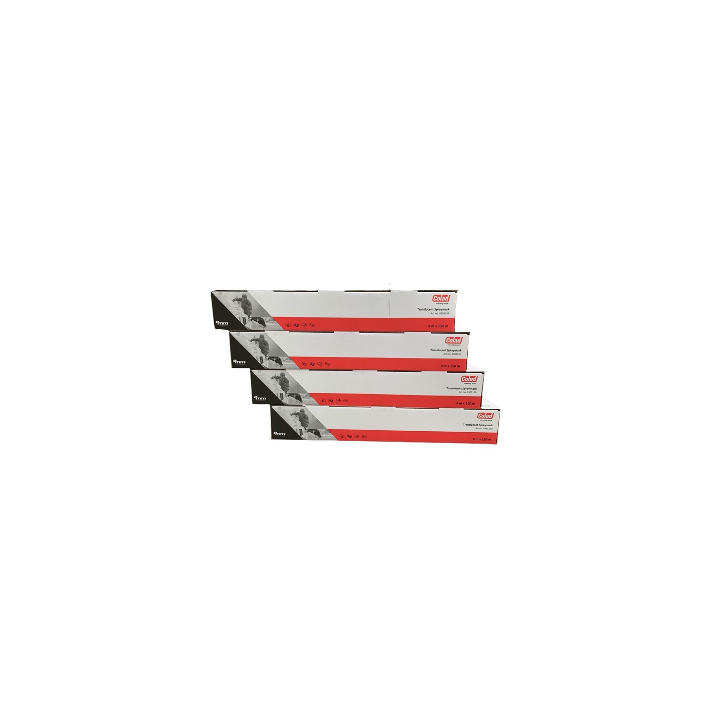 Transparante maskeer folie 4 x 150 meter - Colad