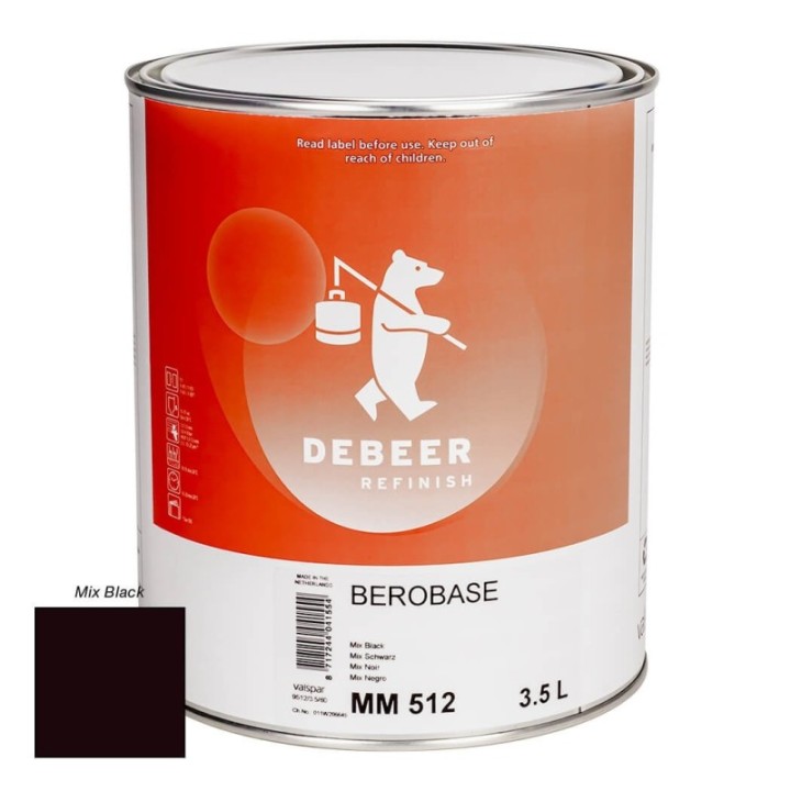 MM512 Mix Black 3.5 Liter Mengkleur BeroBase 500 Series