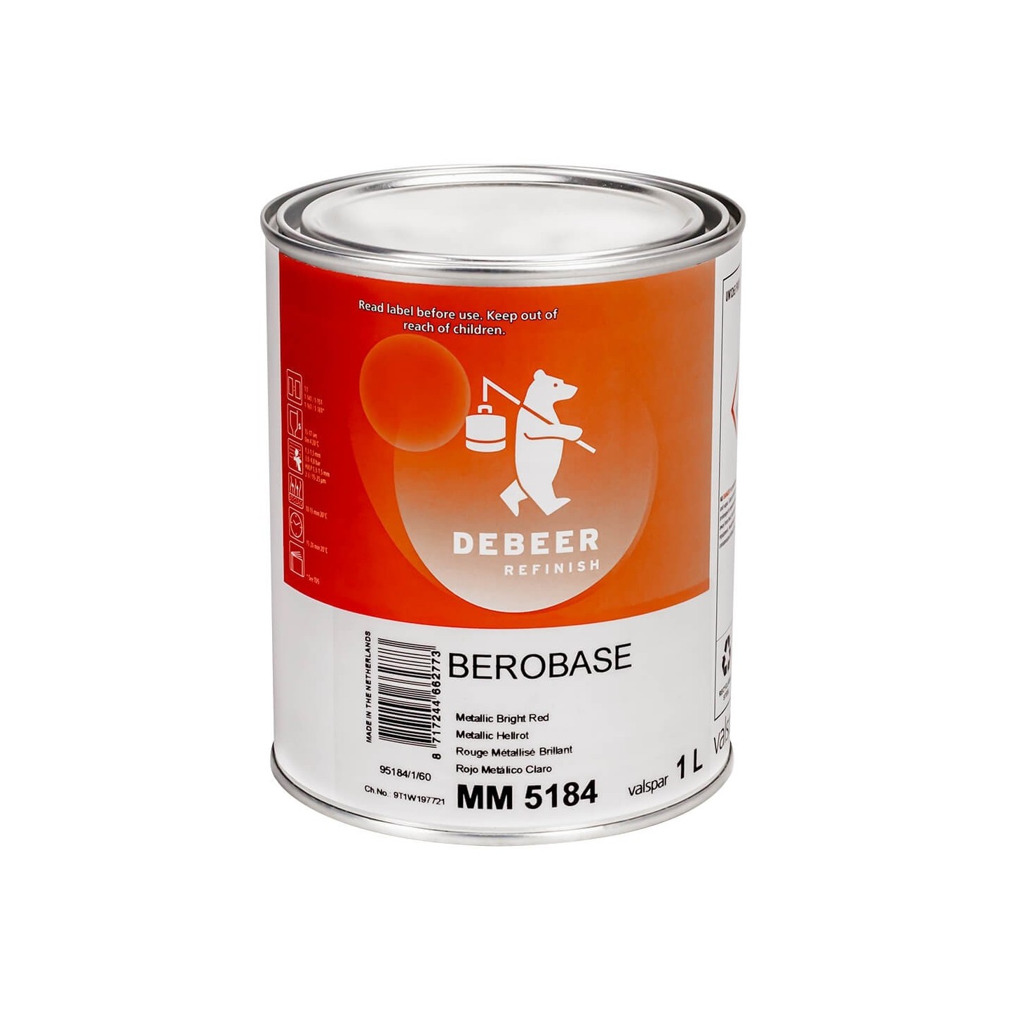 MM5031 Metallic Ultra Fine Bright 1 Liter Mengkleur BeroBase 500 Series