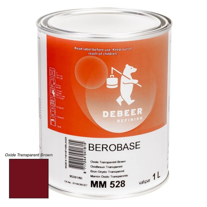 MM528 Oxide Transparent Brown 1 Liter Mengkleur BeroBase 500 Series