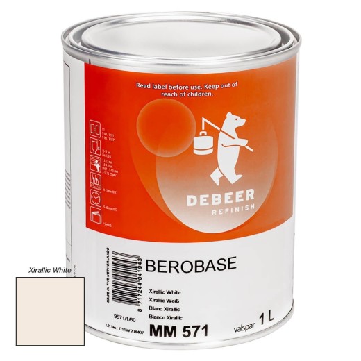 MM571 Xirallic White 1 Liter Mengkleur BeroBase 500 Series