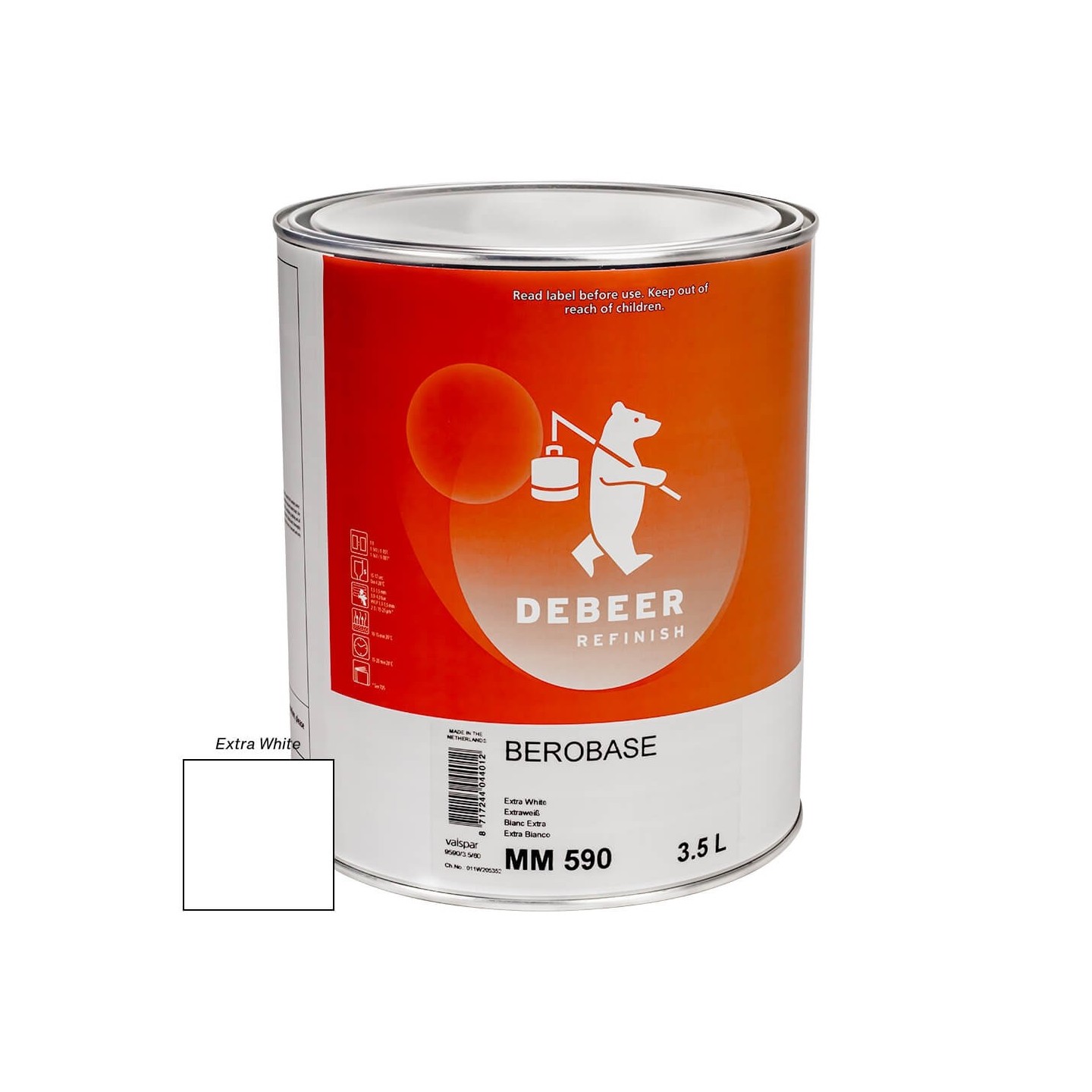 MM590 Extra White 3.5 Liter mengkleur BeroBase 500 Series
