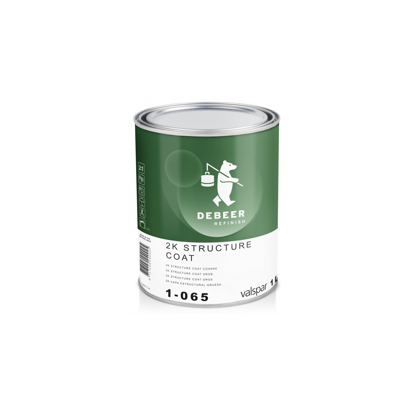 2K Structuur coat coarse 1 Liter - 1-065 De Beer