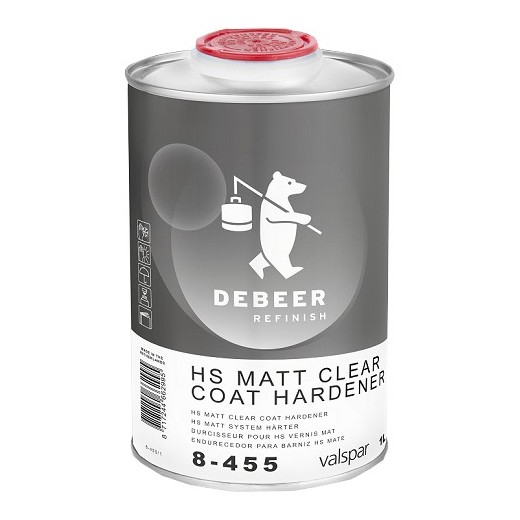 HS Matt Clear Coat Hardener 1 Liter - 8-455 De Beer