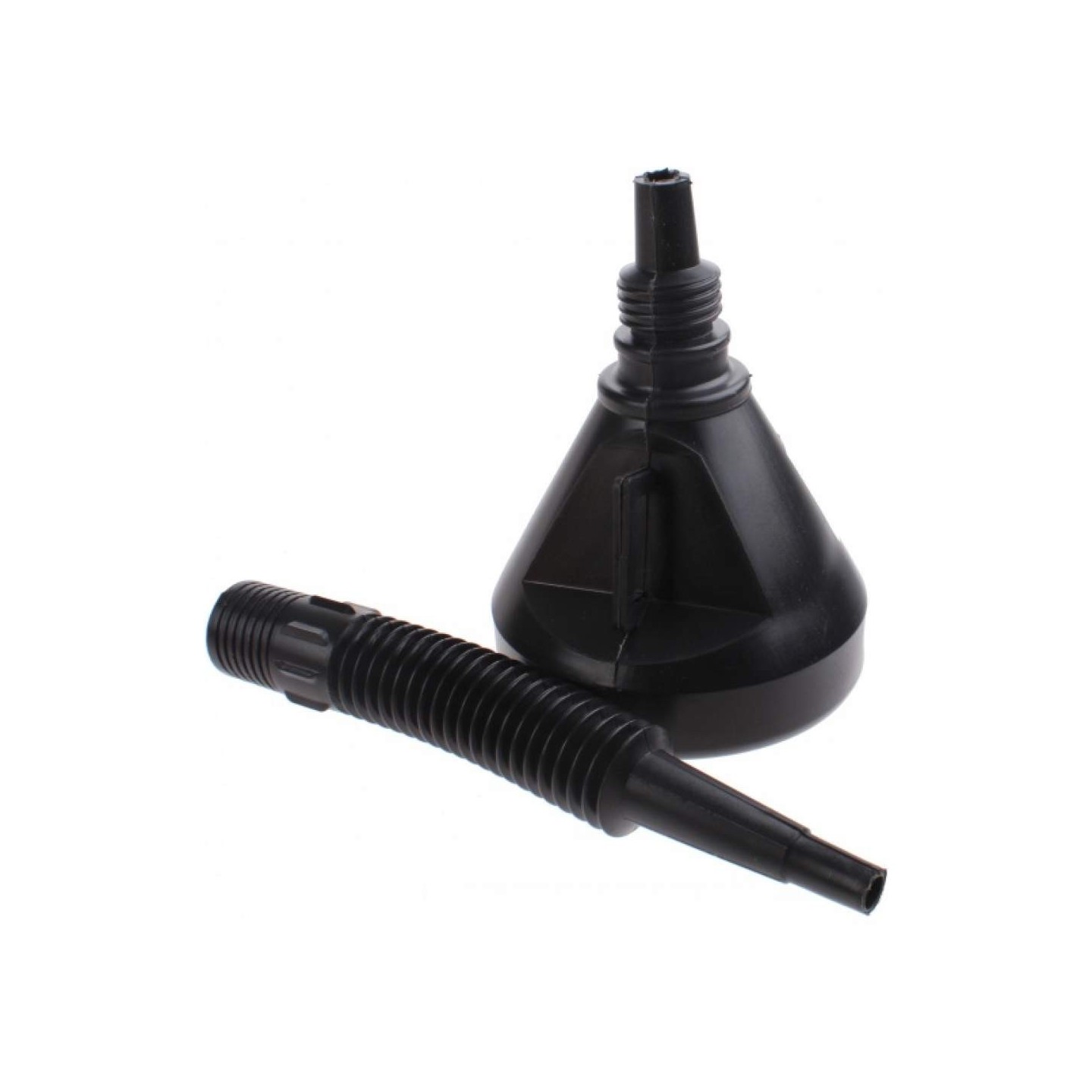 Trechter zwart 27 cm met flexibele tuit