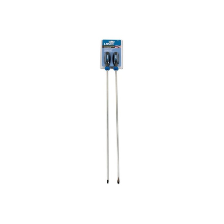 Schroevendraaierset - Extra lang, 2-delig Laser Tools