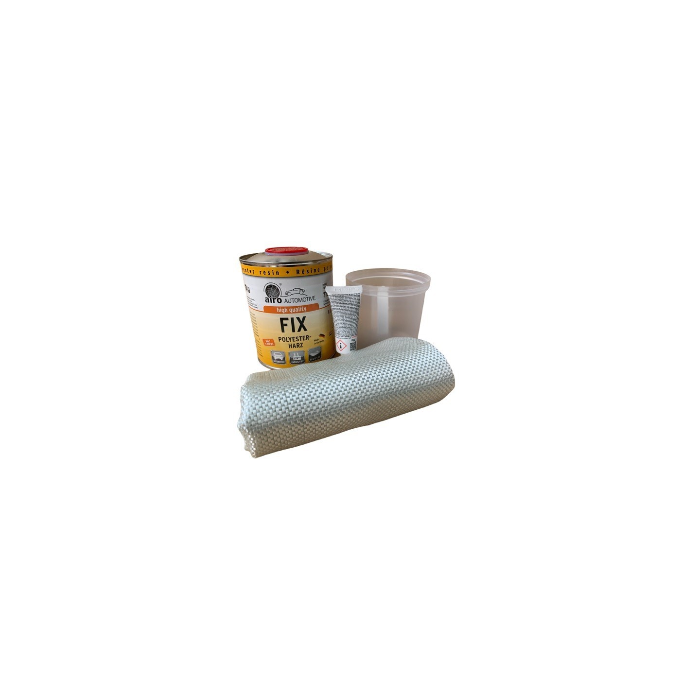 Airo 800 gram FIX Polyester reparatie set met verharder en glasmat