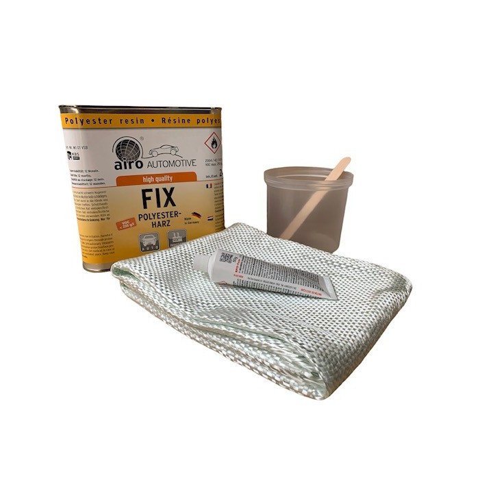 Airo 2,5 kg FIX Polyester reparatie set met verharder en glasmat