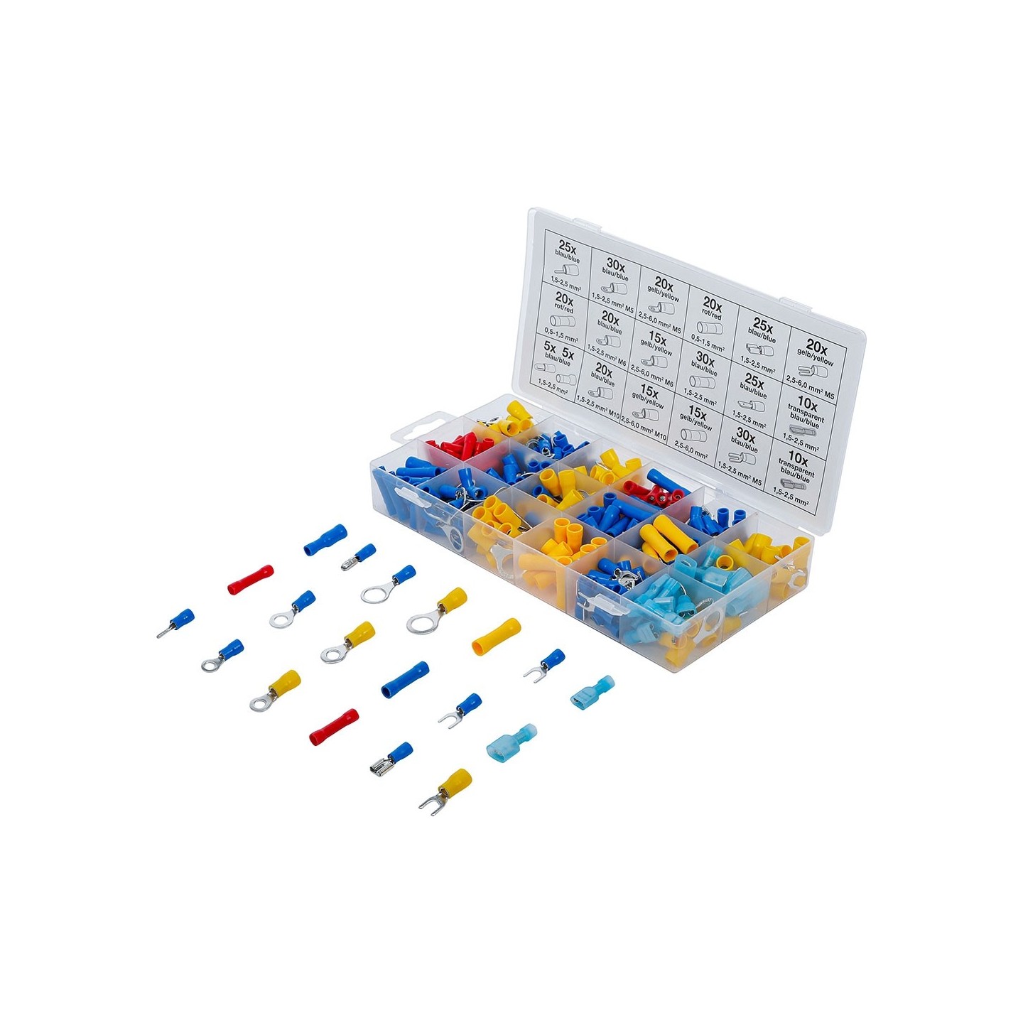 Kabelschoen assortiment , 360 stuks AMPs