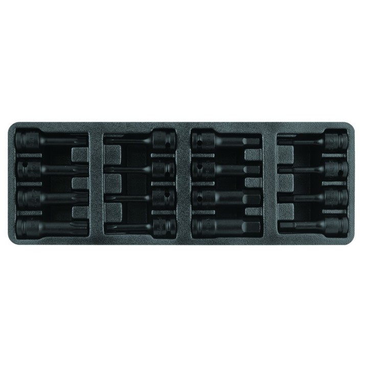 Impact torx / inbus doppen 1/2"  - 16 delig