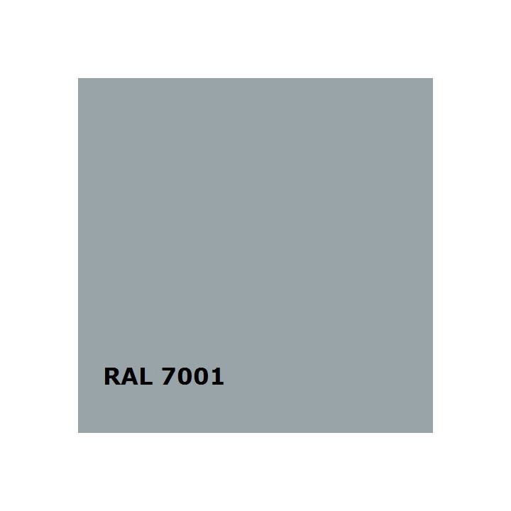 Zilvergrijs RAL 7001, hoogglans - 500 gram Poedercoat poeder