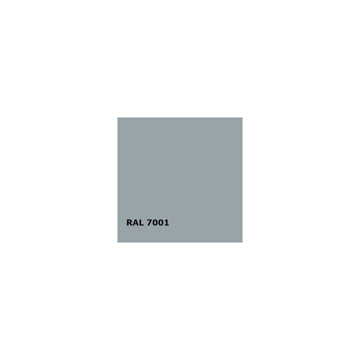 Zilvergrijs RAL 7001, hoogglans - 500 gram Poedercoat poeder