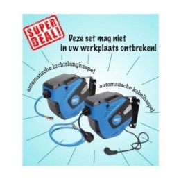 Automatische luchtslanghaspel 10 Meter, 8mm, 20 Bar
