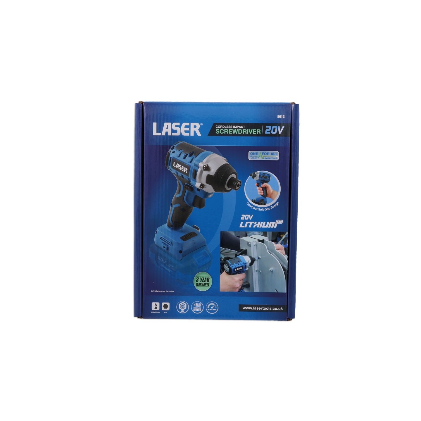 Accu slagschroevendraaier 20V zonder accu - Laser Tools
