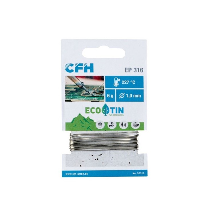 Elektronicasoldeer - Ø1 mm, 6 gram - CFH EL 316