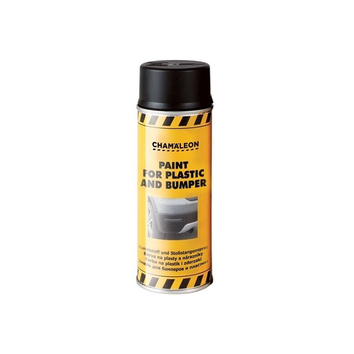 Kunststof en bumper spray Zwart spuitbus 400 ml - Chameleon