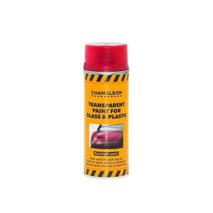 Transparant rood voor glas en kunststof spuitbus 400 ml - Chameleon