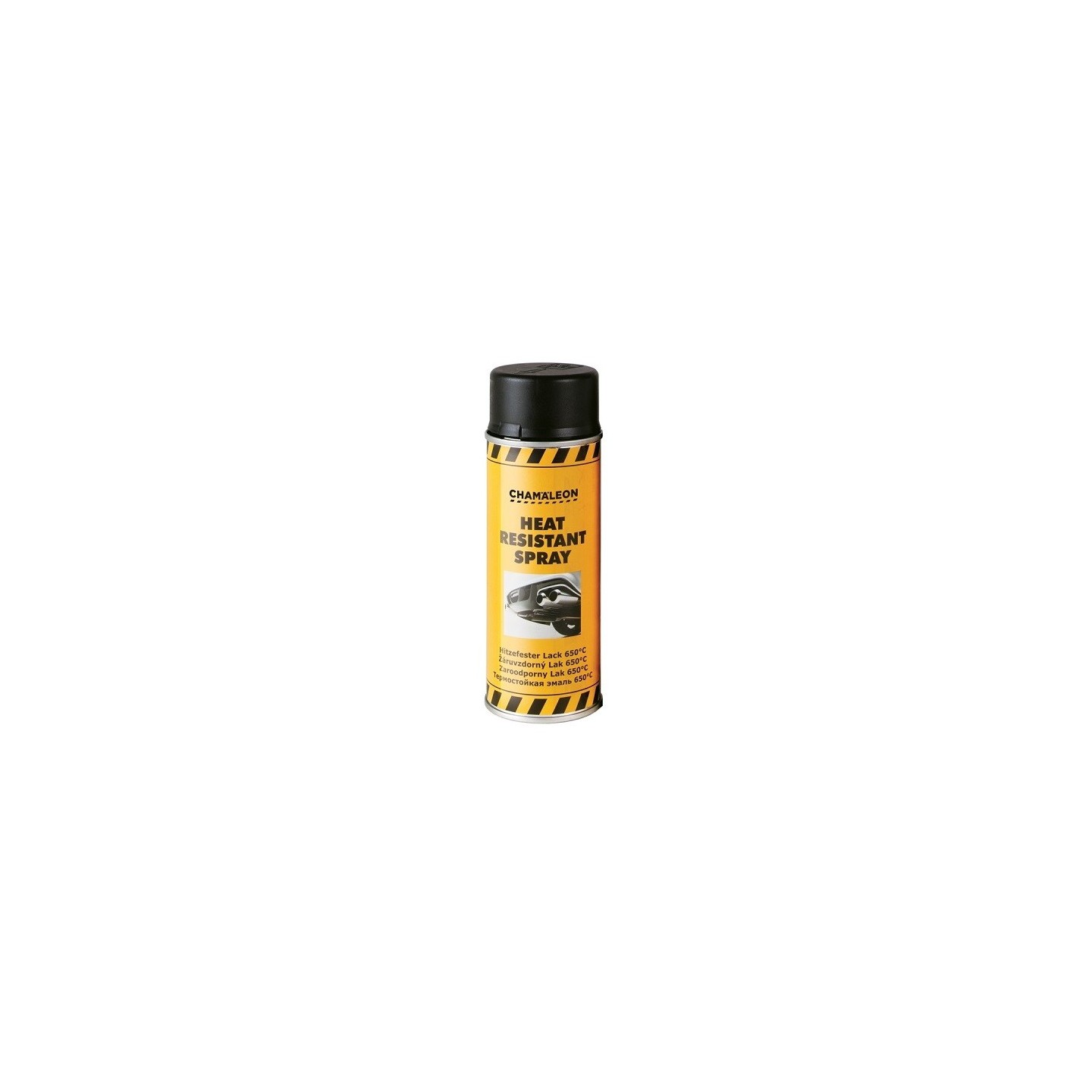 Hittebestendige lak 650°C zwart spuitbus 400 ml - Chameleon