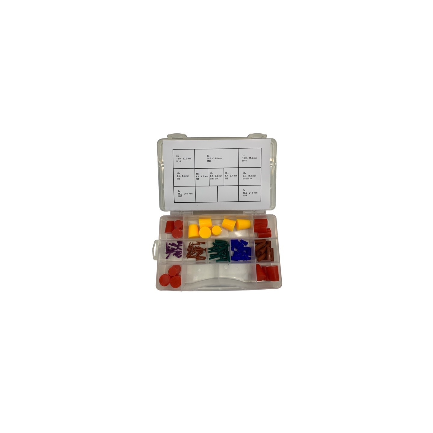 Assortiment siliconen pluggen - Kleine maten