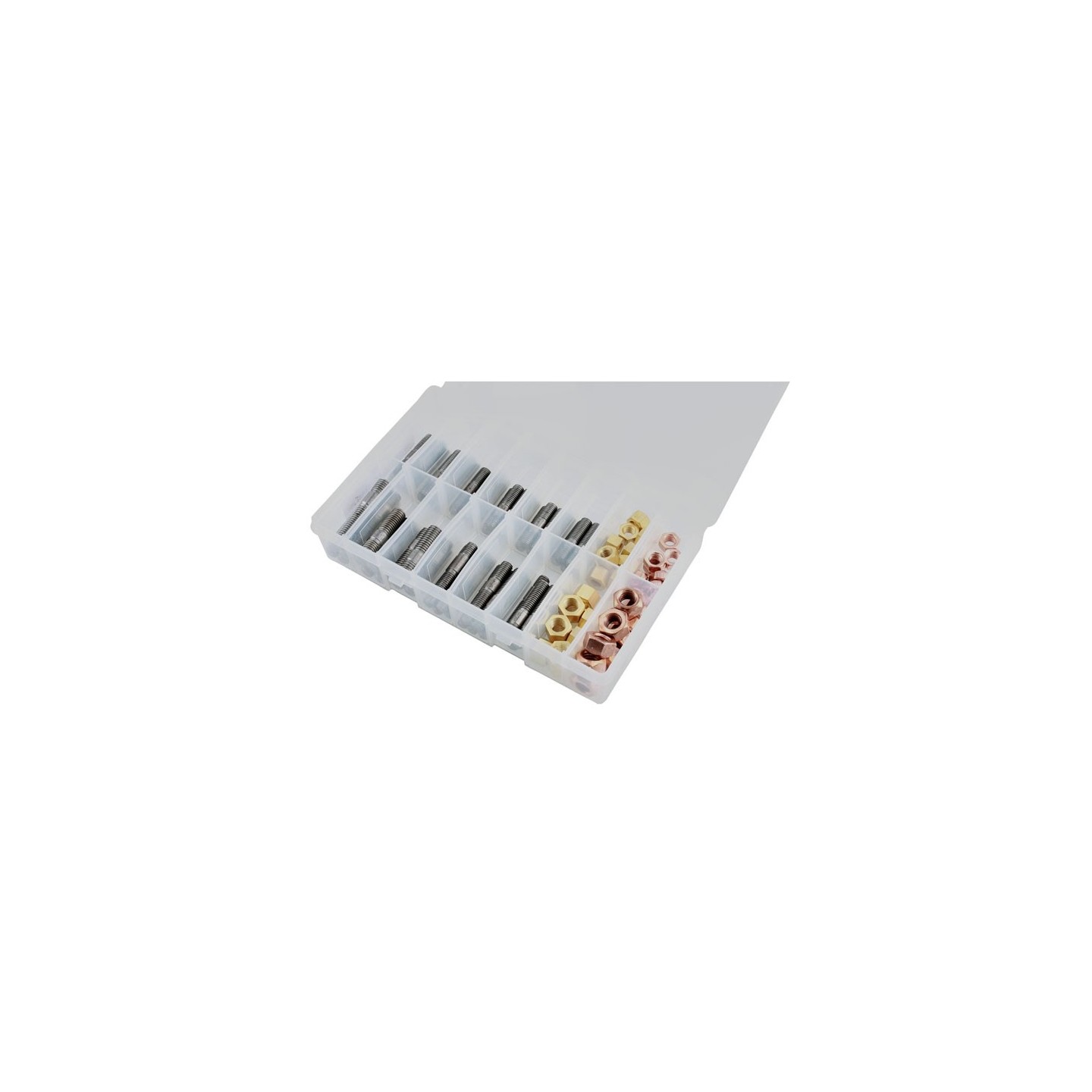 Spruitstuk tapeind en moeren assortiment 100 delig M8-M10