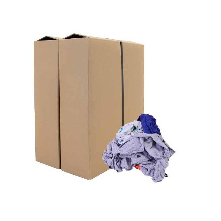 Poetspapier blauw - dubbel laags 1 rol