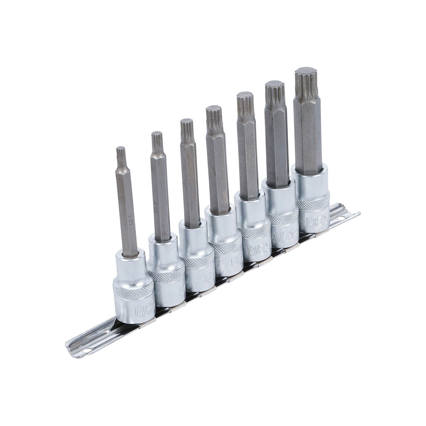 Doppenset 1/2" 9-delig LANGE UITVOERING