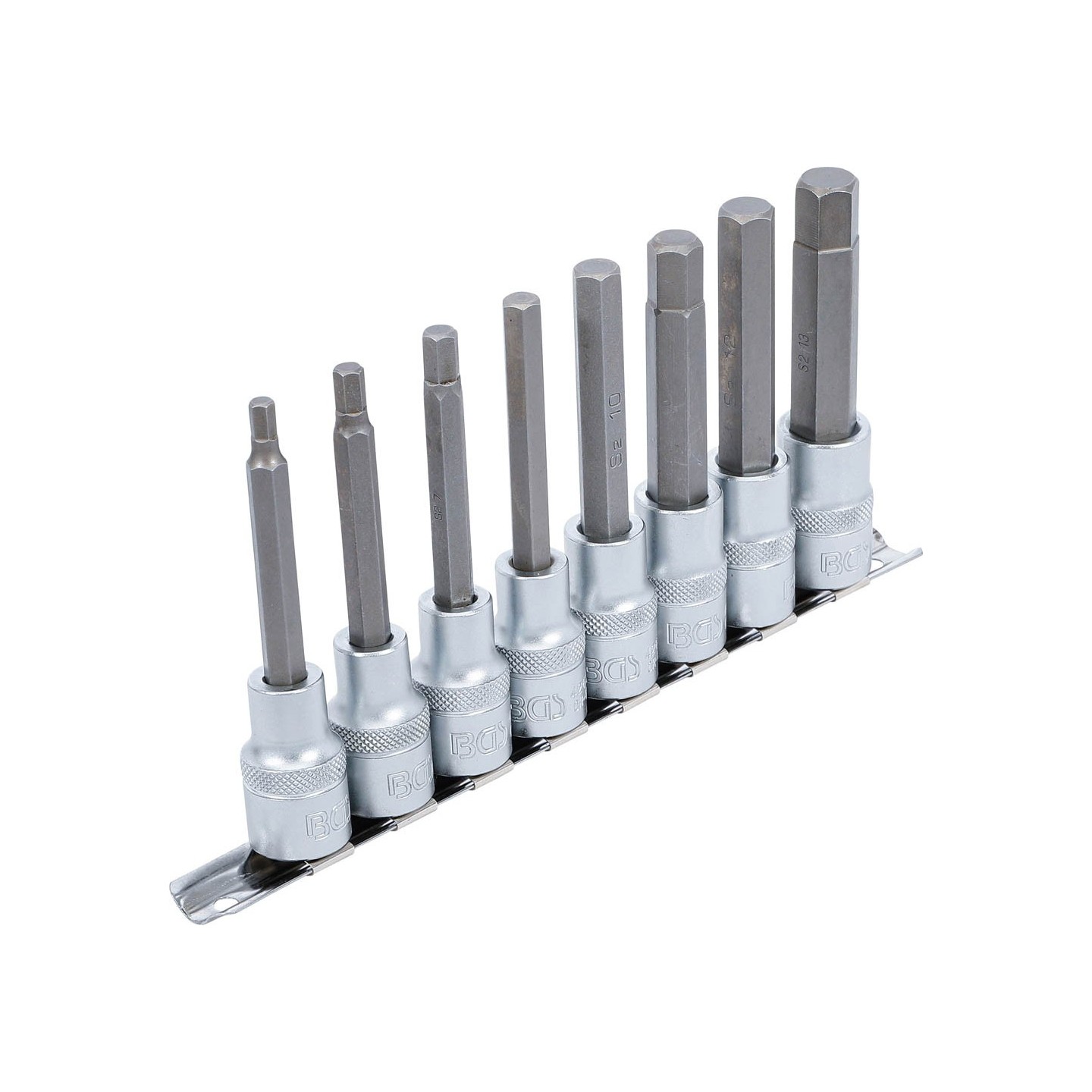 Bitdoppen set | 12,5 mm (1/2″) aandrijving | Inbus 5 – 13 mm | 8-delig